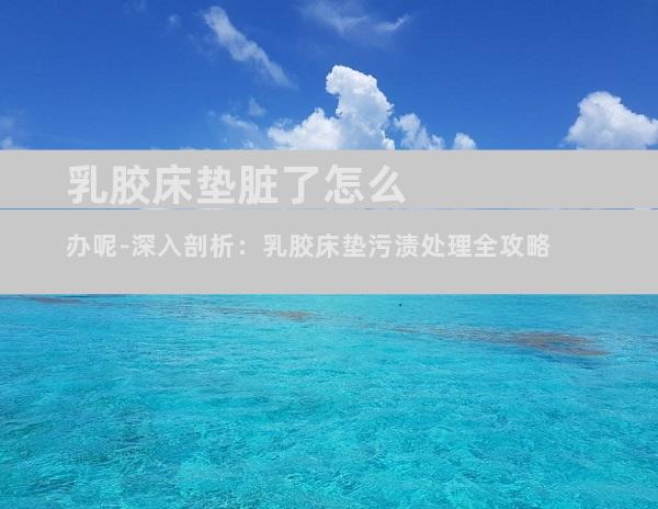 乳胶床垫脏了怎么办呢-深入剖析：乳胶床垫污渍处理全攻略